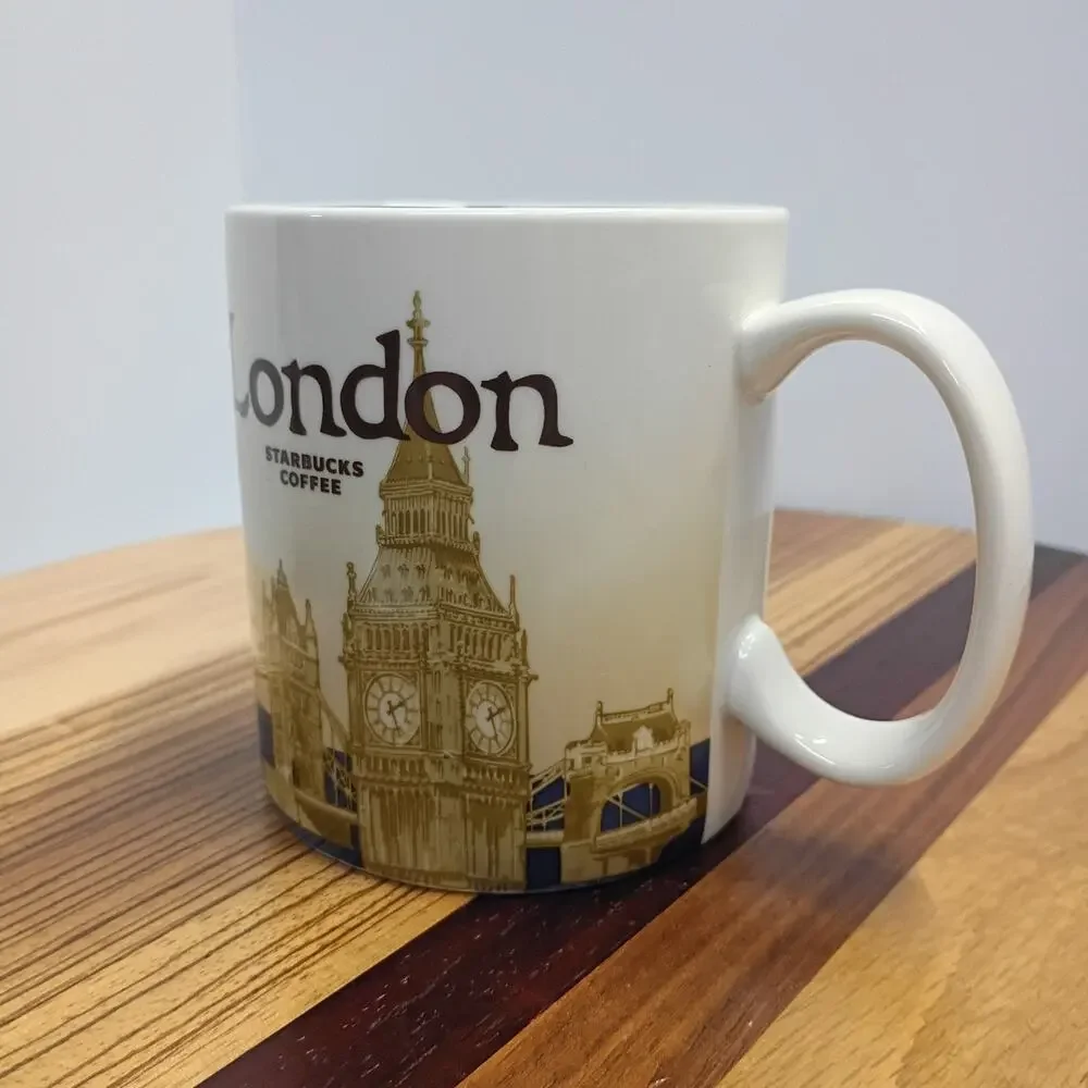 2010 Starbucks London Global Icon Series Collector Mug Blue, 16oz